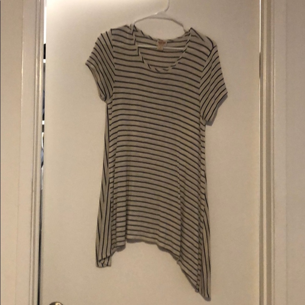 Striped target top